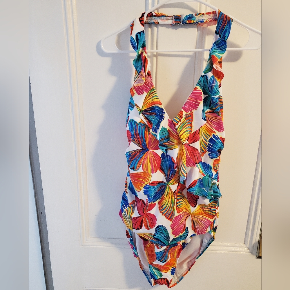 Bright Floral bathing suit